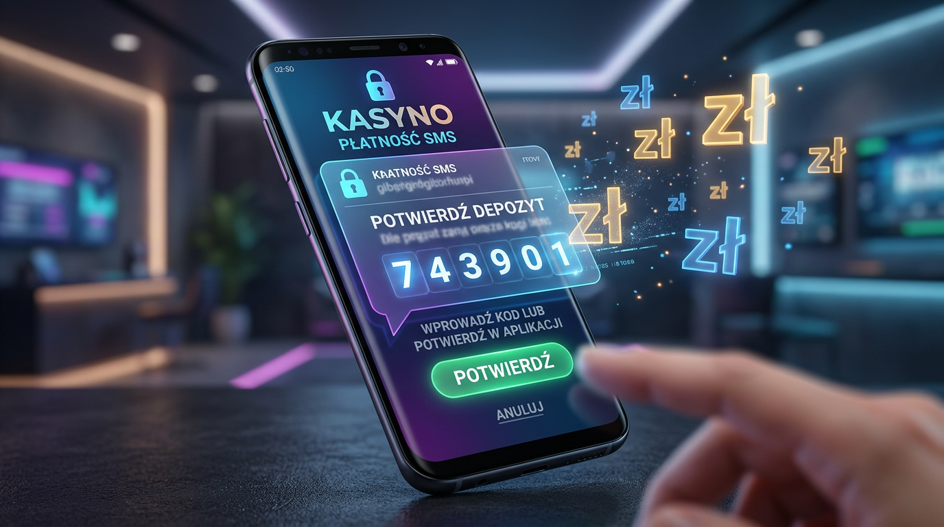 Smartphone z kodem SMS do depozytu w kasynie online 2026